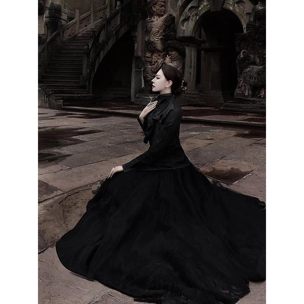 By Cookie H Castle Lace Tulle Dress All Black Version