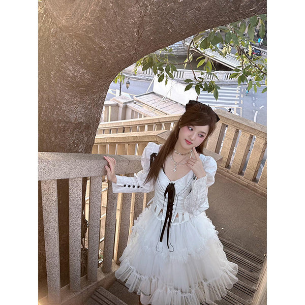 By Cookie H White Witch Veil Half Dress