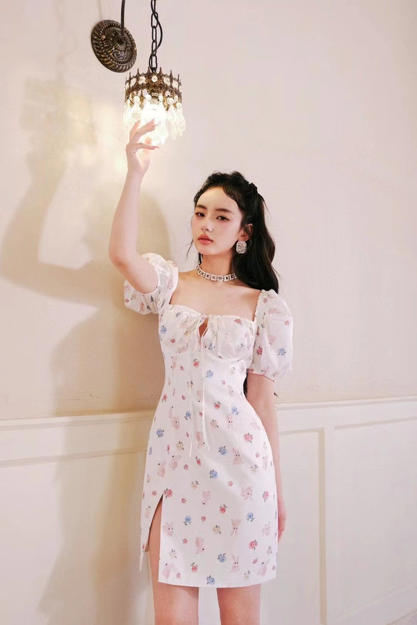 Jean SOO White Rabbit French Dress