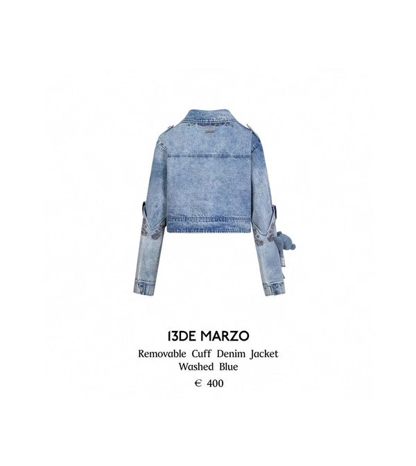 13DE MARZO Vintage Detachable Denim Jacket