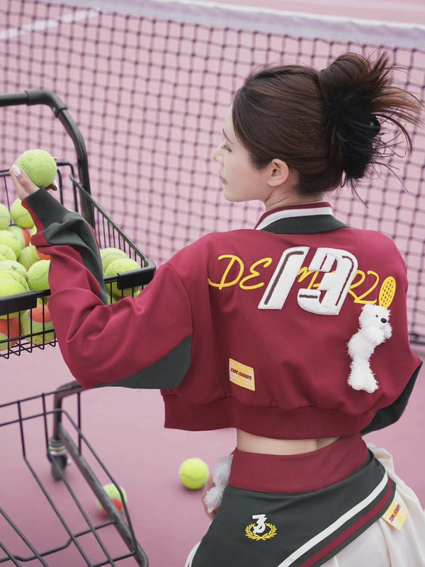 13DE MARZO Doll Bear Tennis Jacket