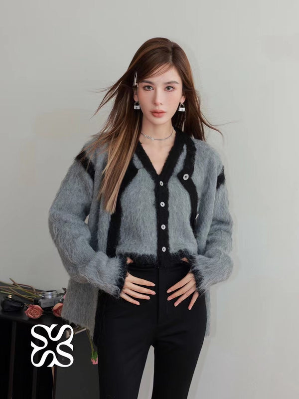 Somesowe Soft Waxy Wool Knitted Two-Piece et