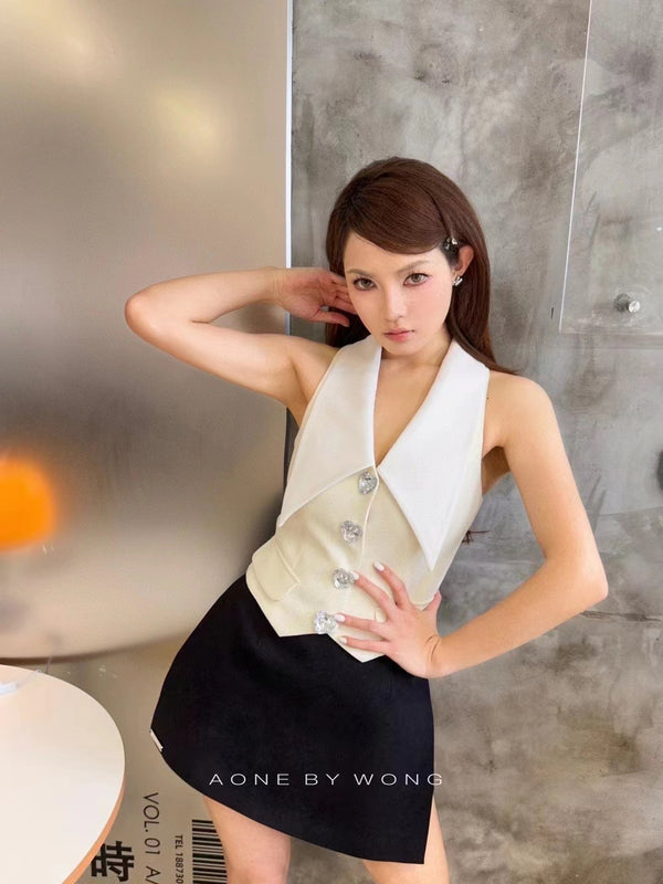 AONE BY WONG White Love Vest