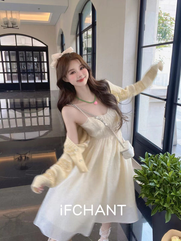 Ifchant Off-The-Shoulder, High-Waisted Fairy Dress