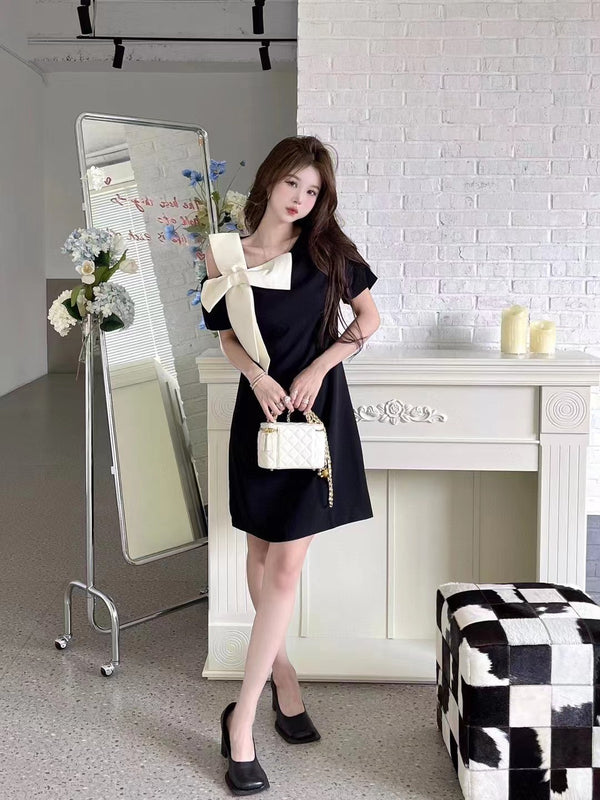 Aimme Sparrow Black Dress With Bow