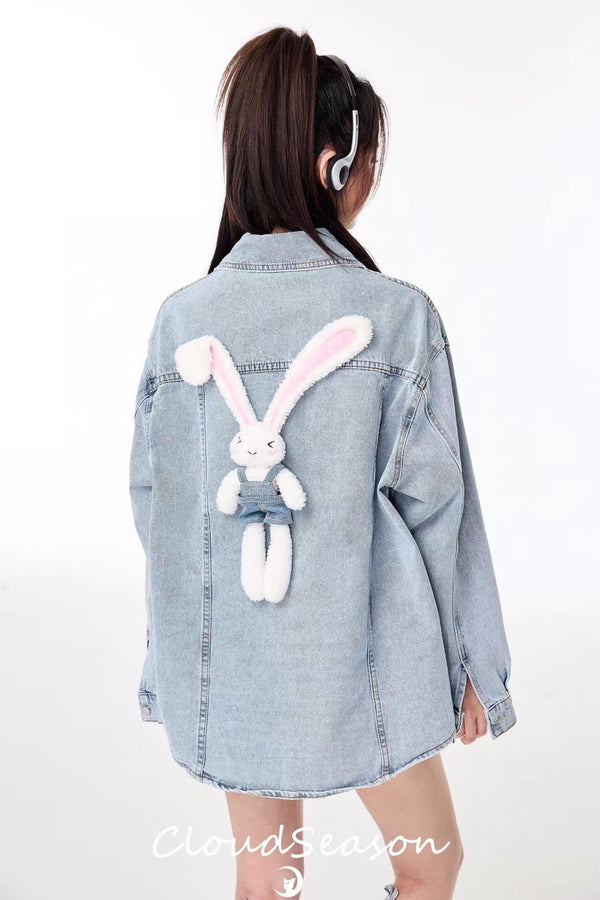 Cloud Season Bunny Doll Denim Top